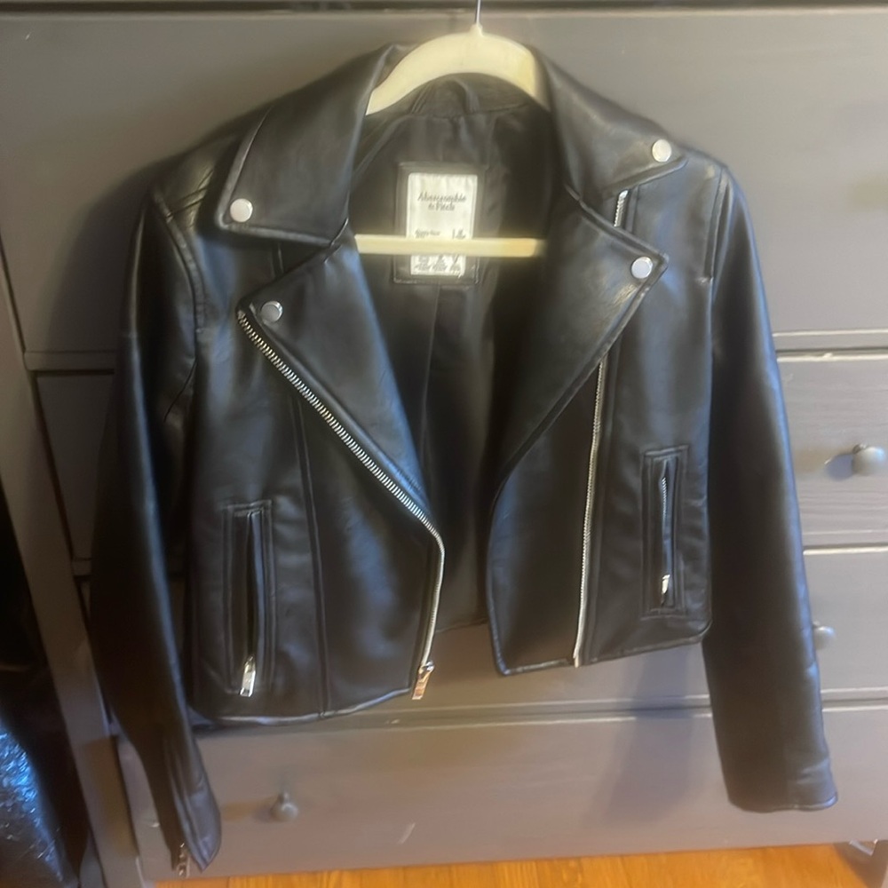 Abercrombie Leather Moto Jacket